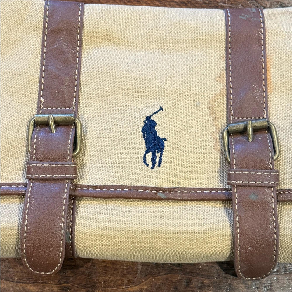 Polo by Ralph Lauren Canvas and Leather Toiletry Bag - Picture 2 of 5